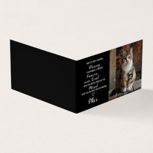 Beileid Personalisiertes Foto Haustier Karte Katze