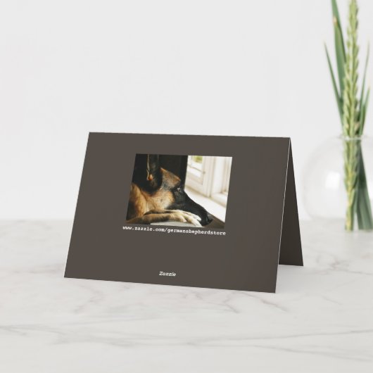 Beileid "Pet Loss" Karte (Rückseite)