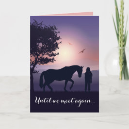 Beileid Pferde Personalisiertes Beileid verlieren Karte