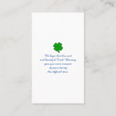 Beileid Picture Remembrane Oil Painting Card Visitenkarte (Rückseite)