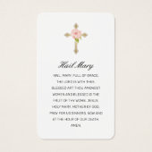 Beileid Pink Blue Rose Blumengeflecht Foto Gebetsk (Rückseite)