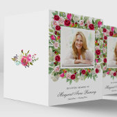 Beileid Pink Floral Beerdigung Danke Karten