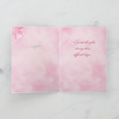 Beileid Pink Lotus Blume Karte (Innenseite)