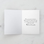 Beileid Pink Roses am Strand Karte (Innenseite)