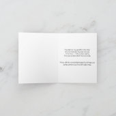 Beileid Plumeria Dankeskarte (Innenseite)