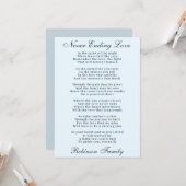 Beileid-Pocket Karte (Vorderseite/Rückseite Beispiel)