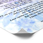 Beileid-Poesie drucken, Werteposter (Matte) Poster (Ecke)