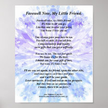 Beileid-Poesie drucken, Werteposter (Matte)