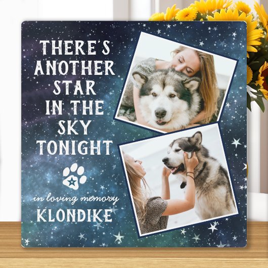 Beileid Quote Pet Loss Dog Memorial Fotoplatte