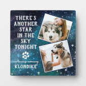 Beileid Quote Pet Loss Dog Memorial Fotoplatte (Vorderseite)
