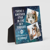 Beileid Quote Pet Loss Dog Memorial Fotoplatte (Vorderseite)