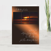Beileid-Rahmenkarte für Sunset Karte (Vorderseite)