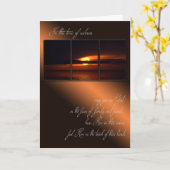 Beileid-Rahmenkarte für Sunset Karte (Gelbe Blume)