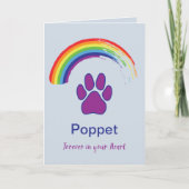 Beileid-Regenbogenkarte Karte (Vorderseite)