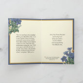 Beileid Religiöse katholische Jesus Beerdigung Blu Karte (Innenseite)