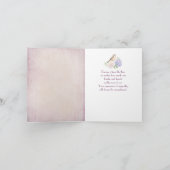 Beileid Robin auf Peony Danke Karte (Innenseite)