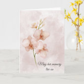 Beileid Rosa Blumenfarbe Abstrakt Karte (Gelbe Blume)