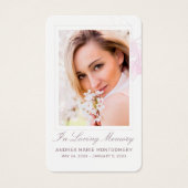 Beileid Rosa Floralkarte Gedenkkarte Beerdigung de (Vorderseite)