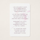 Beileid Rosa Floralkarte Gedenkkarte Beerdigung de (Rückseite)