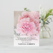 Beileid Rosa Nelken DANKE | FOTO (Stehend Vorderseite)