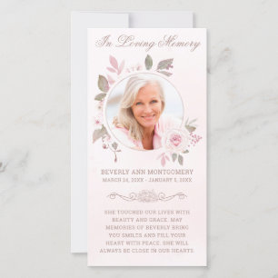 Beileid Rosa Rose Foto Beerdigung Gebet