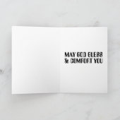 BEILEID ROSE GREETKARTE KARTE (Innenseite)