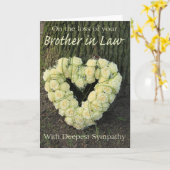 Beileid-Rose Karte (Gelbe Blume)