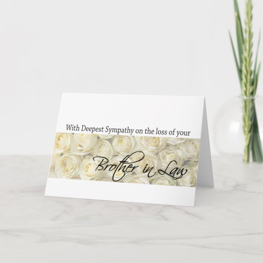 Beileid-Rose Karte (Vorderseite)