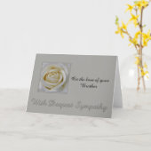 Beileid-Rose Karte (Gelbe Blume)