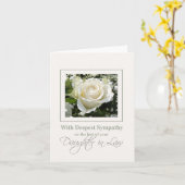 Beileid-Rose-Tochter Karte (Gelbe Blume)