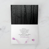 Beileid Rosenbukett mit Regentropfen Karte (Innenseite)