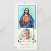 Beileid Sacred Heart Beerdigung Danke Karte (Vorderseite)