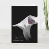 Beileid-Schmetterling Karte (Vorderseite)