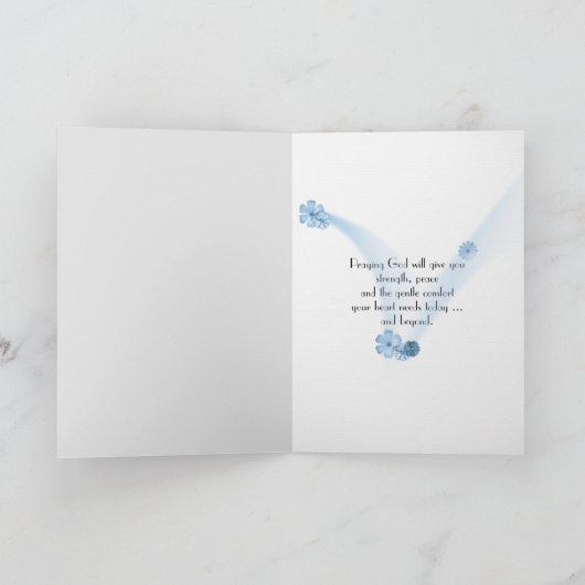 Beileid-Schmetterling Karte (Innenseite)