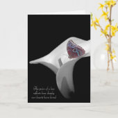 Beileid-Schmetterling Karte (Gelbe Blume)