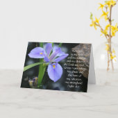 Beileid, Schrift Verse über Gottes Stärke Karte (Gelbe Blume)