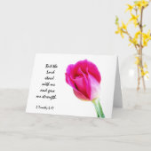 Beileid, Schrift Verse über Gottes Stärke Karte (Gelbe Blume)