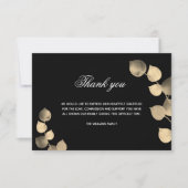 Beileid Schwarz-Eukalyptus-Foto Dankeskarte (Vorderseite)