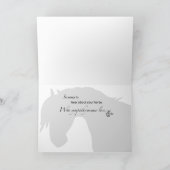 Beileid Schwarze Silhouette Karte (Innenseite)