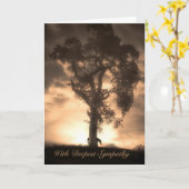 Beileid Sepia Karte (Gelbe Blume)