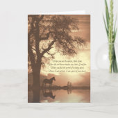 Beileid Sepia mit Eichenbaum Karte (Vorderseite)