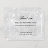 Beileid Silberschmetterling Dankeschön Karte (Vorne/Hinten)