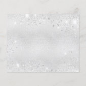 Beileid Silberschmetterling Dankeschön Karte (Rückseite)