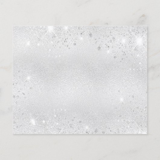 Beileid Silberschmetterling Dankeschön Karte (Rückseite)