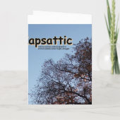 Beileid Silhouette Trees Karte (Rückseite)