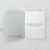 Beileid Solitary Swan Auf dem Mistral Lake Karte (Innenseite)