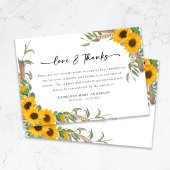 Beileid Sonnenblumen Beerdigung Dankeskarte