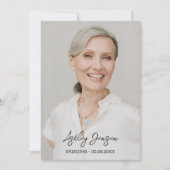 Beileid Sonnenblumen Foto Beerdigung Danke Karte (Vorderseite)