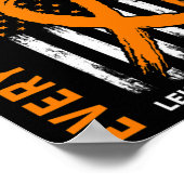 Beileid spendet Verlust der Schwester Orange Leuke Poster (Ecke)