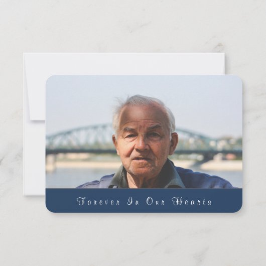 Beileid Starry Mountain Night Dankeskarte (Rückseite)